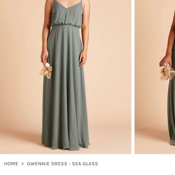 Birdy Grey / Gwennie Dress (with split) / Sea Glass / Large - Picture 2 of 4